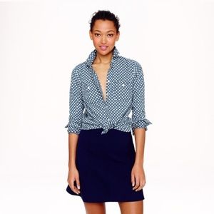 J. Crew Chambray Workshirt in Flower Bud